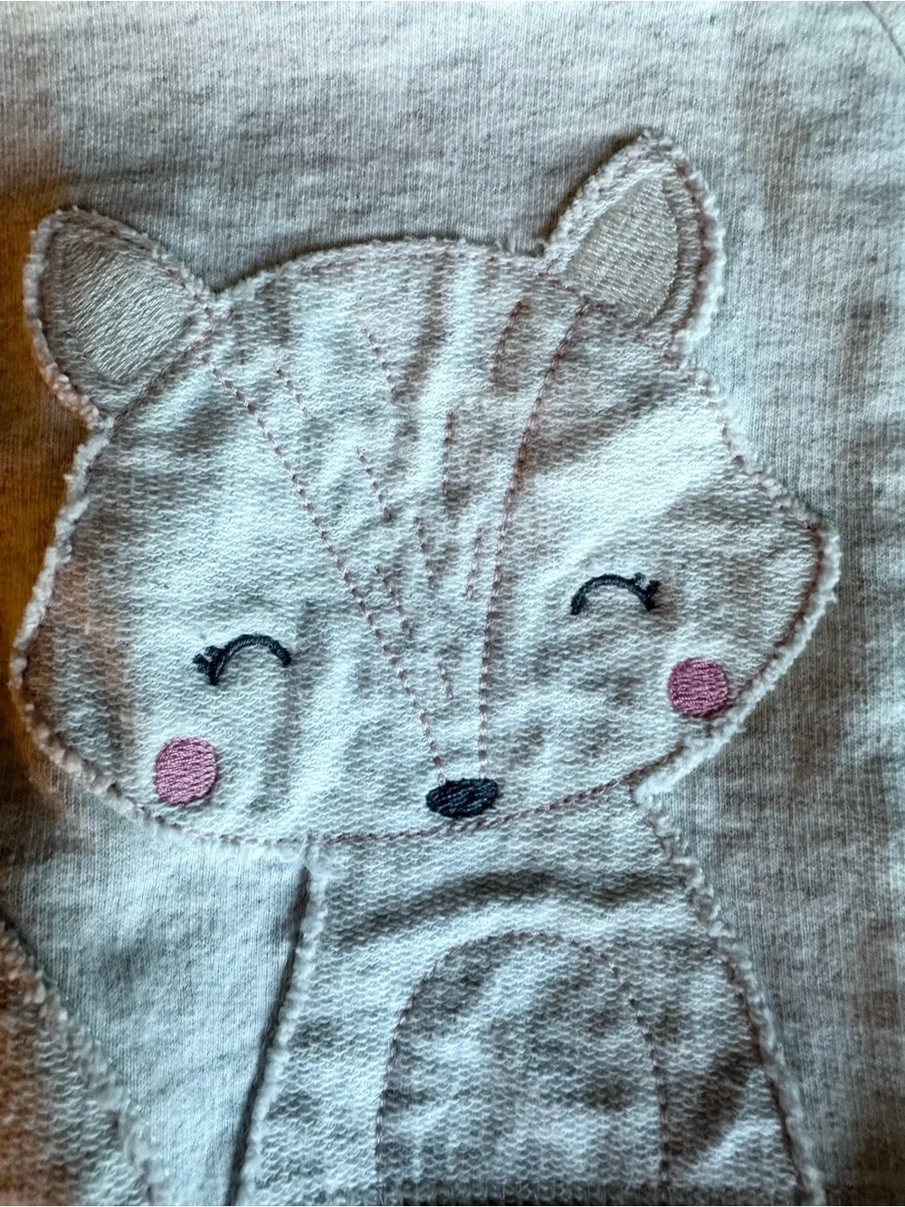 Carter's White Infant Onesie with Blue Size Print